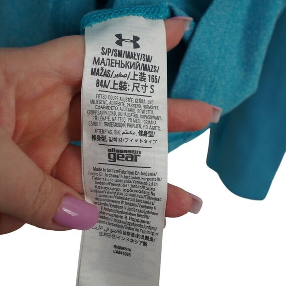Under Armour Tech‎ Quarter Zip Shirt Fitted Size S All Seasons Long Sleeve - Picture 6 of 11